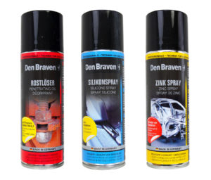 Drei Sprays zur Werkzeugpflege