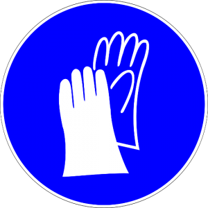 Piktogramm Handschuhe benutzen