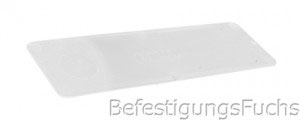 Weißer Verglasungsklotz mit 1mm Dicke