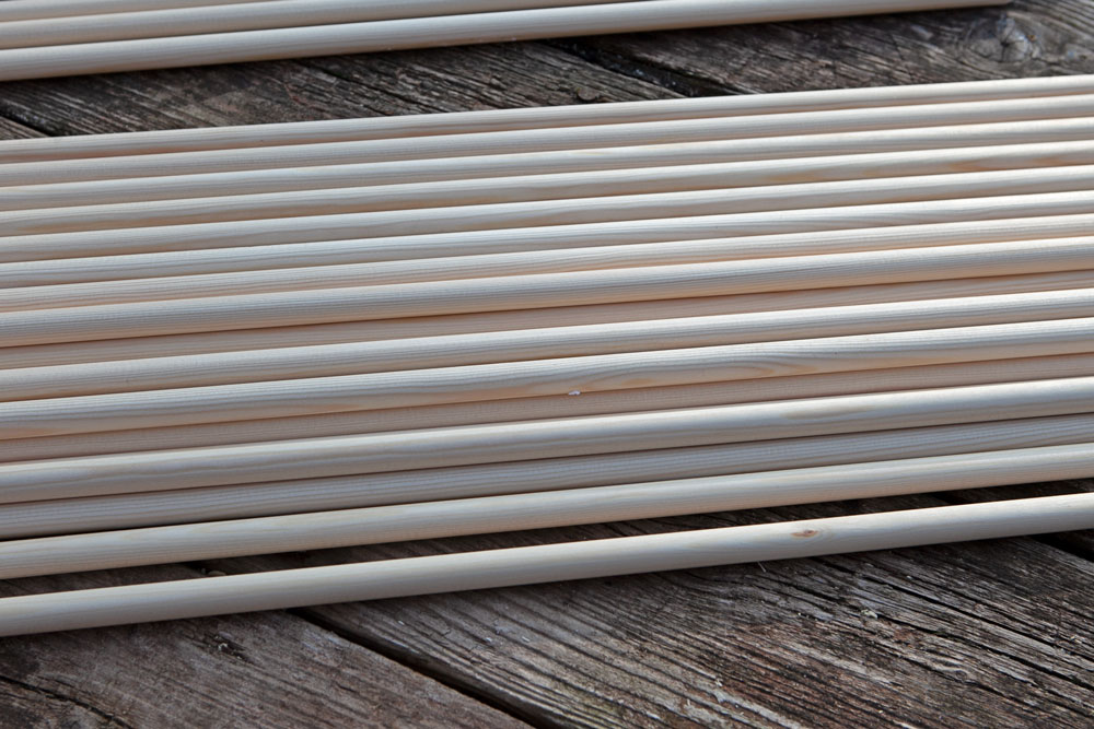 Mega Mikado selber bauen 2 staebchen uebersicht