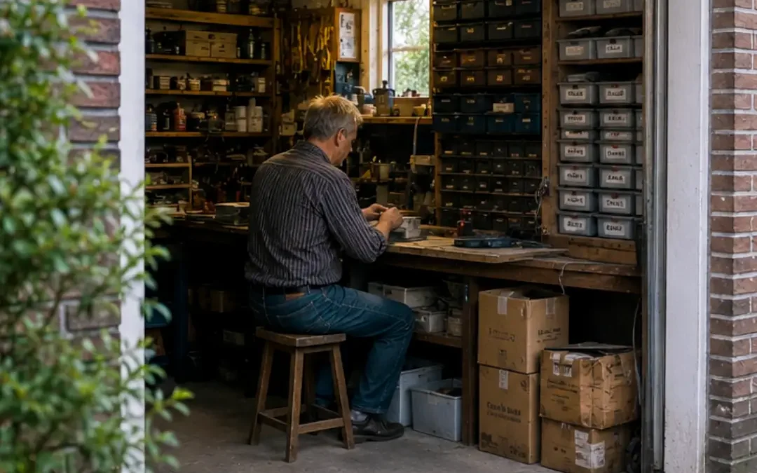 Die Garage, der Rucksack und die ersten Pakete