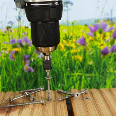 10 Reisser Spanplattenschrauben 5x60mm - Edelstahl A5 - Senkkopf - TX20