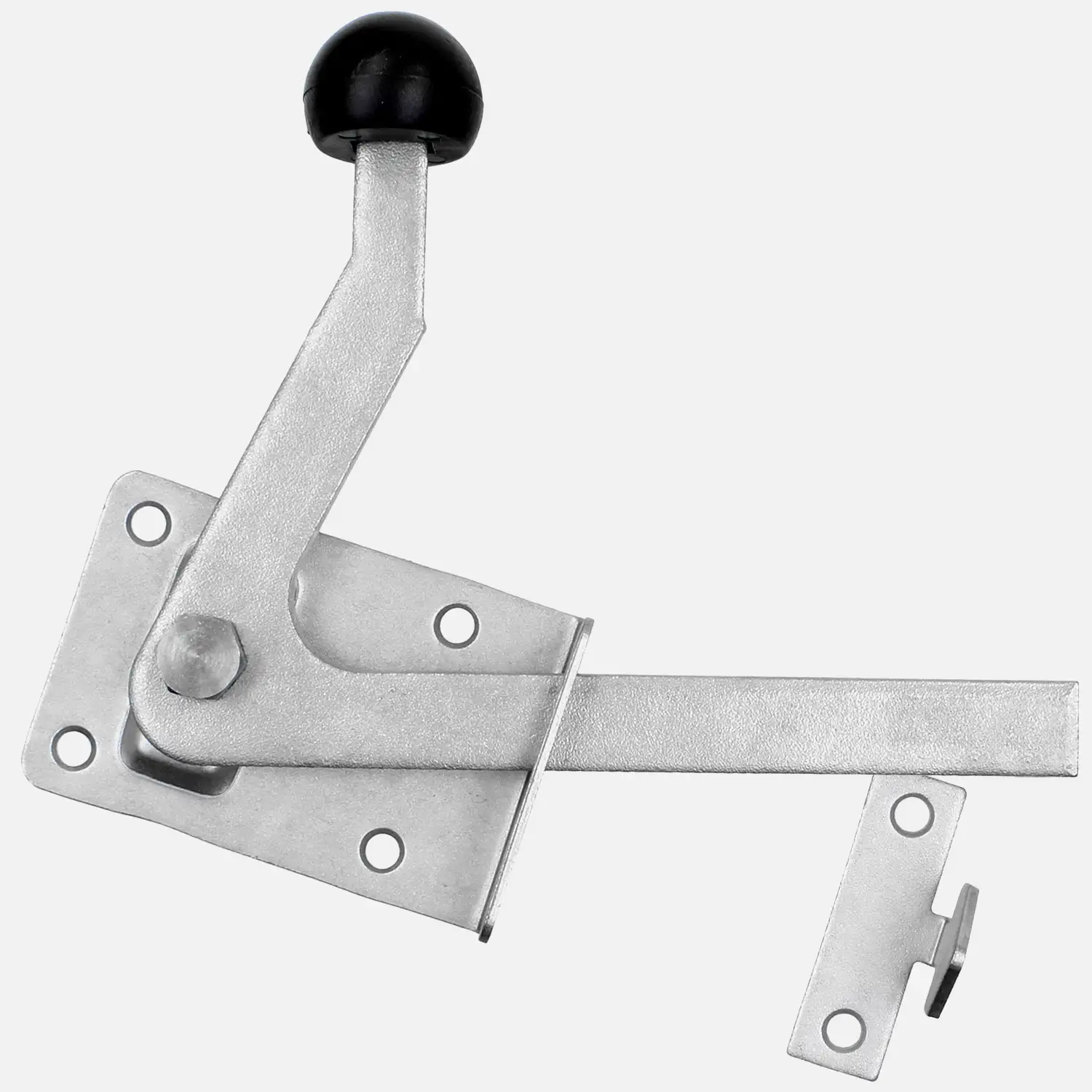 1 Alberts Edelstahl Gartentorfalle 80x55 mm Grundplatte - Kugelgestrahlt