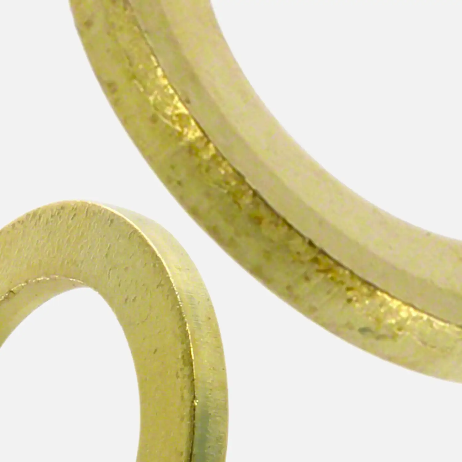 1 Fitschenring - Stahl - vermessingt - 1,8 mm, 11,2x15,8 mm