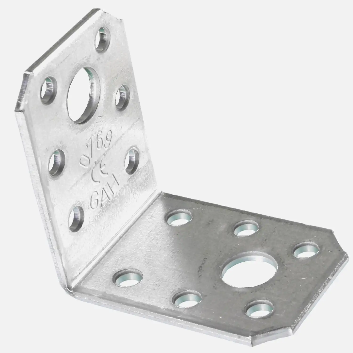 Schwerlast-Winkelverbinder | Sicke | verzinkt | kunststoffbeschichtet | schwarz