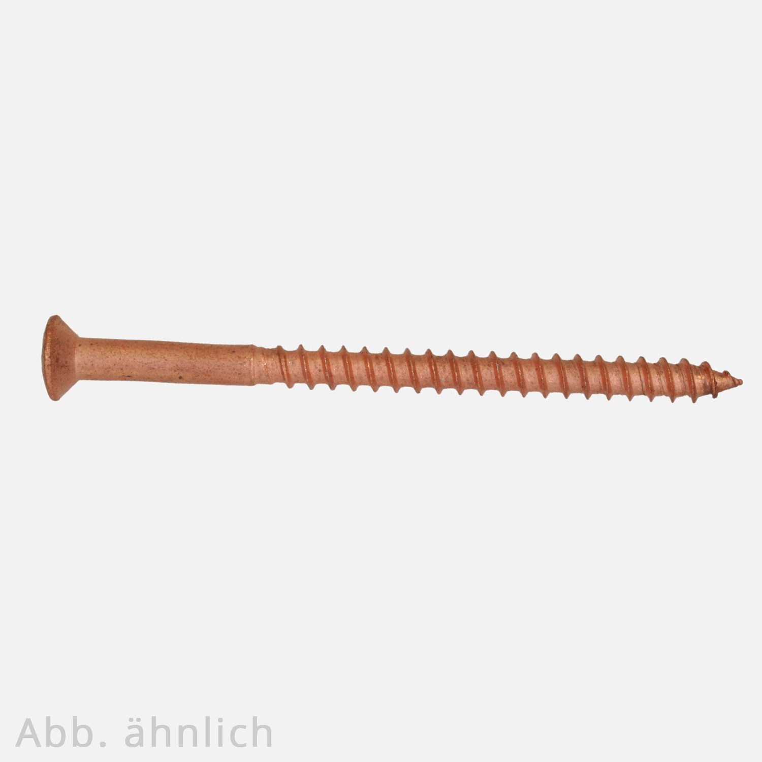 100 Holzschrauben 4,5x20 verkupfert PZ DIN 7995