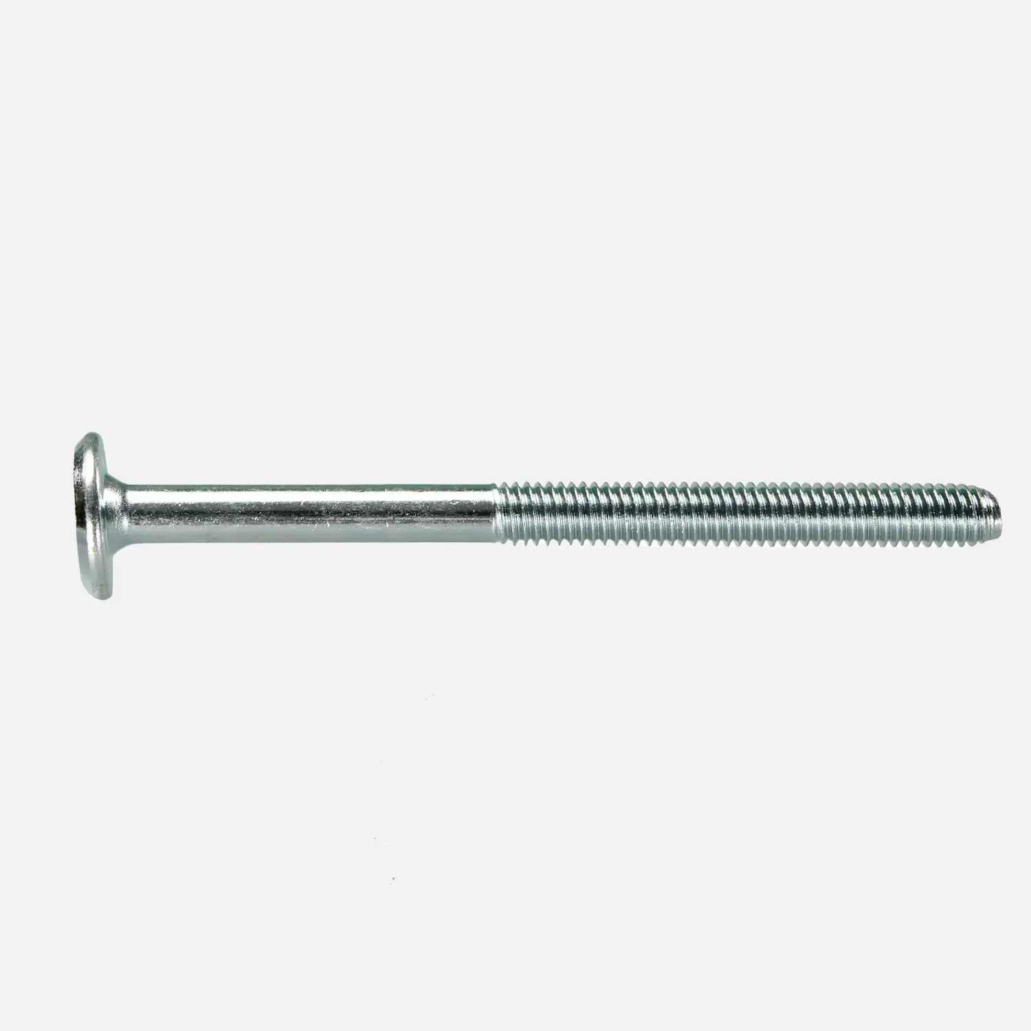 30 Zylinderkopfschrauben flach mit Innensechskant M6x80, SW 4, galv.verzinkt