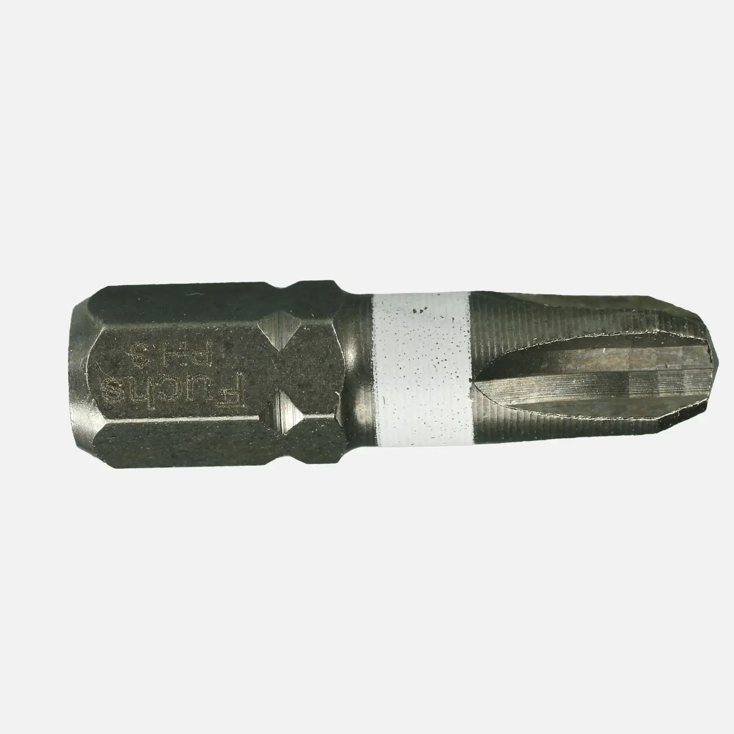 Phillips Bit | PH | Torsion | 1/4 Zoll Aufnahme C 6,3 | Farbring weiß