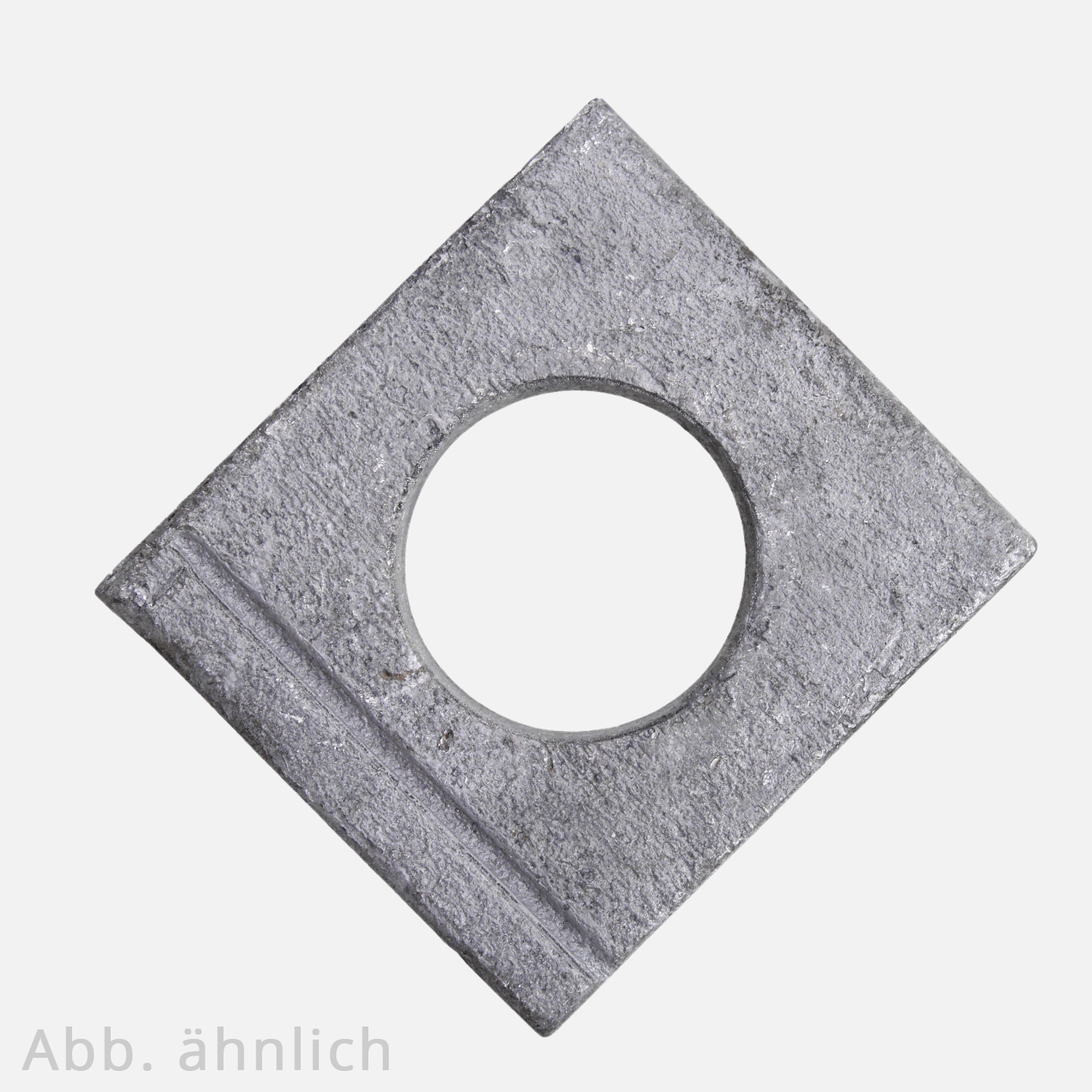 100 Vierkantscheiben für M12 - DIN 435 - 14% Neigung - feuerverzinkt