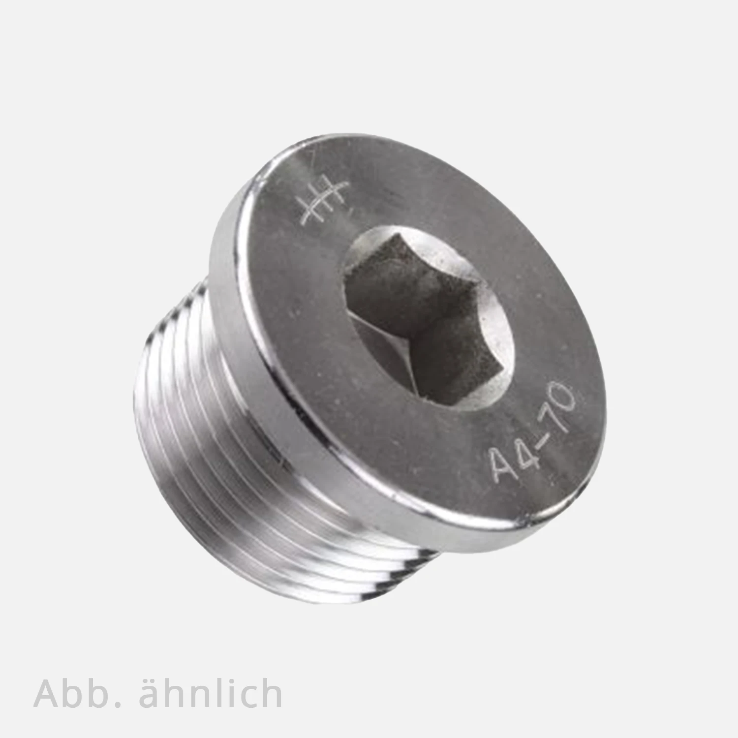 1 Verschlussschraube 1 1/2 Zoll Rohrgewinde - DIN 908 - Edelstahl A4