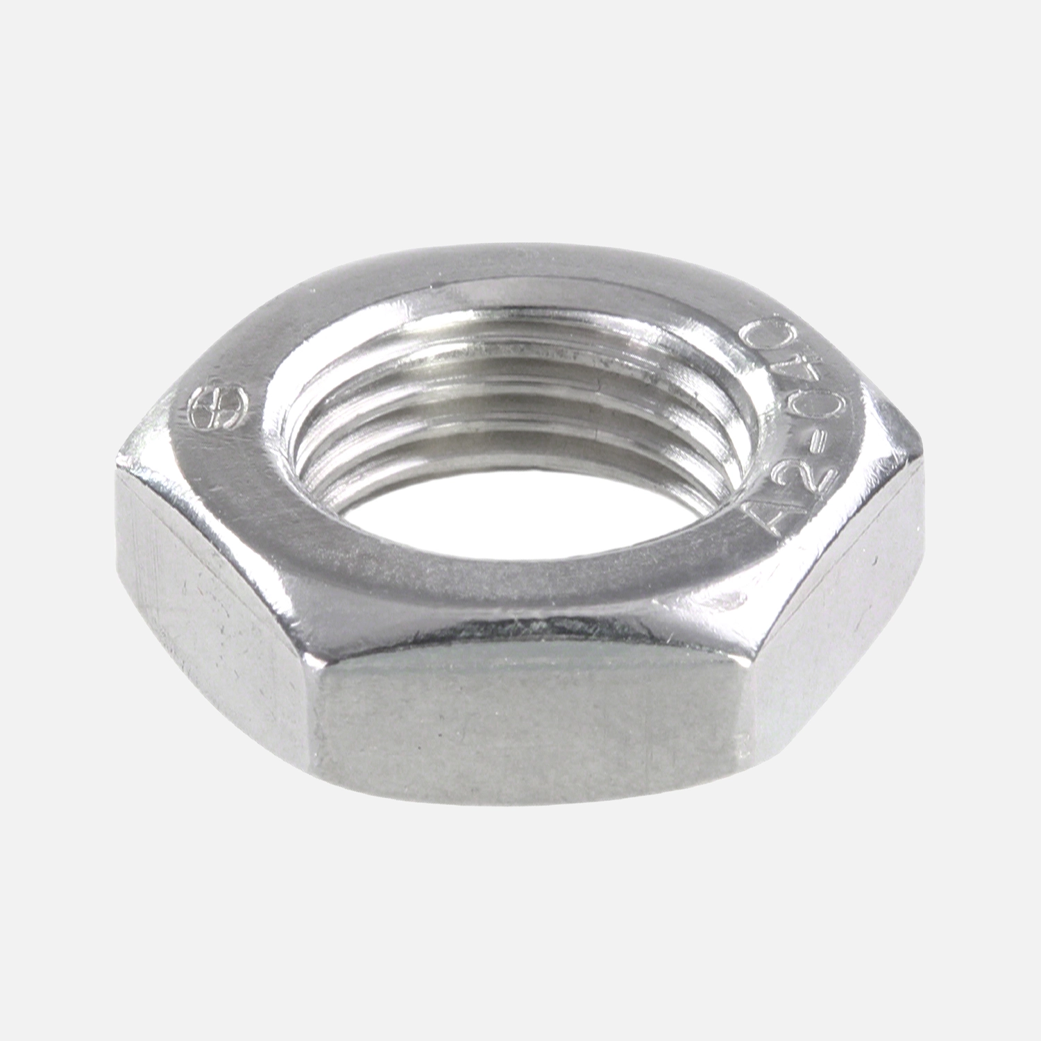 1 Sechskantmutter - M16 - Feingewinde 1,5mm - niedrig, Form B - A2 - DIN 439
