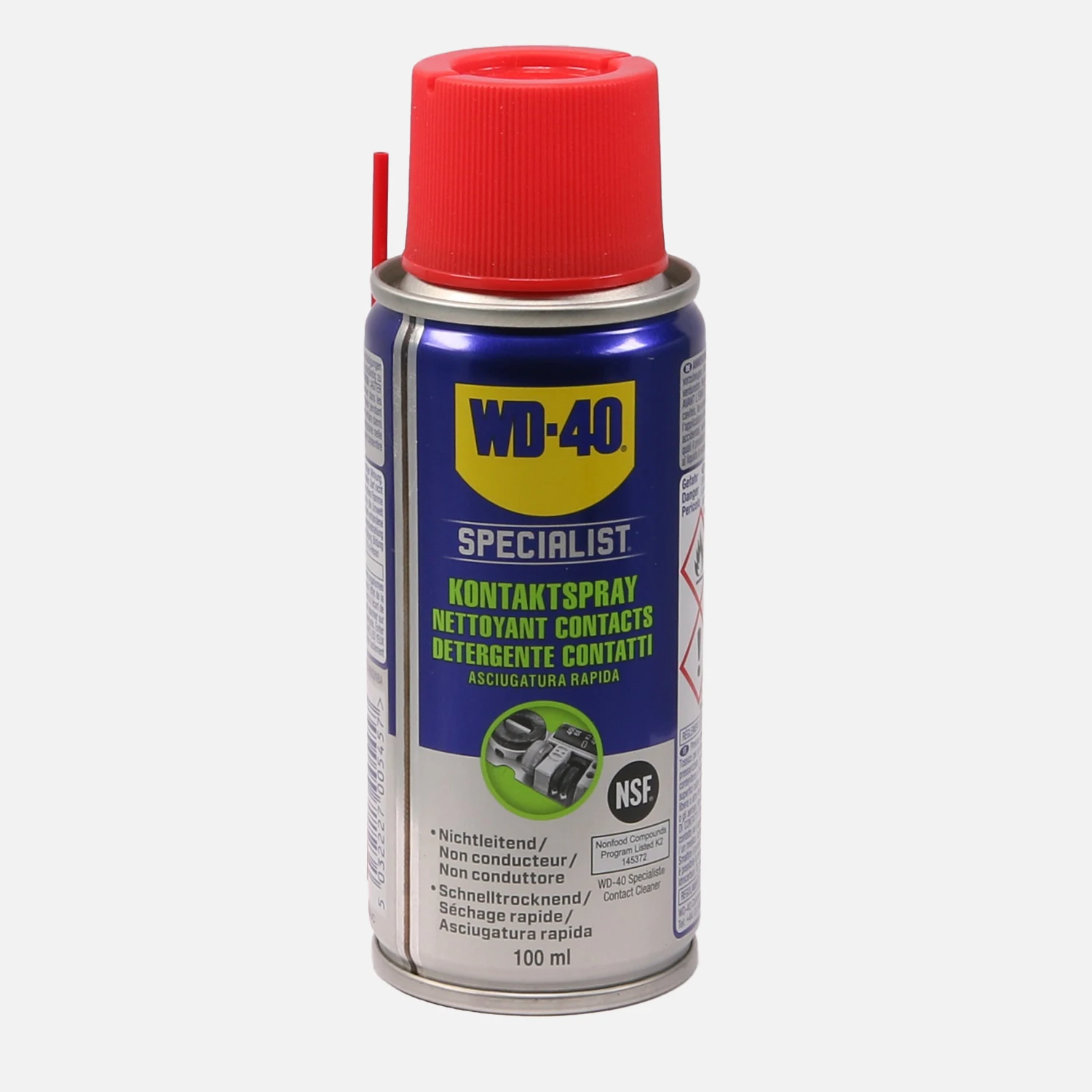 100 ml WD-40 Specialist Kontaktspray, Elektronikspray, Feuchtigkeitsschutz                  
