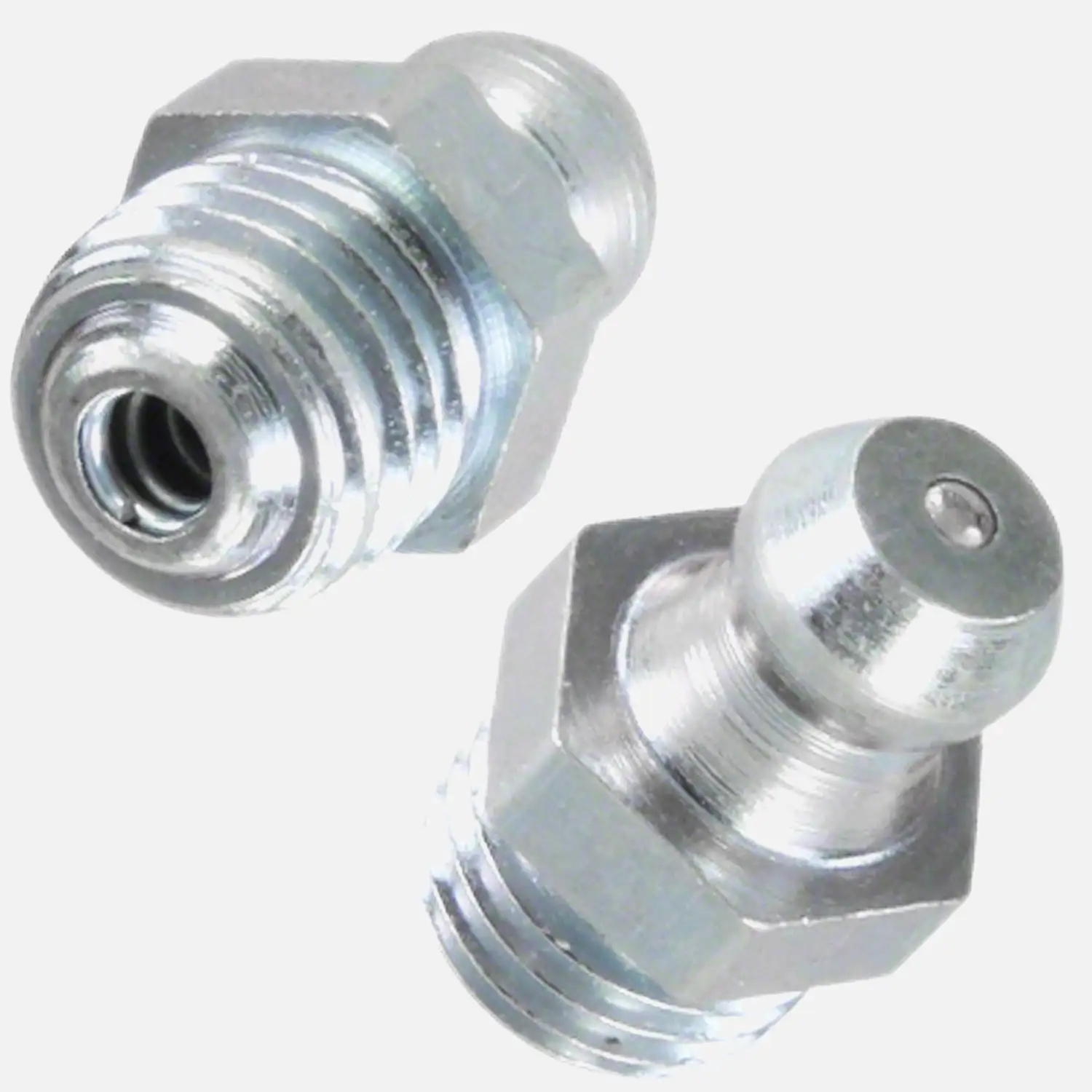 100 Kegelschmiernippel M8x1 mm - Form A - gerader Kegelkopf - SW9 - verzinkt