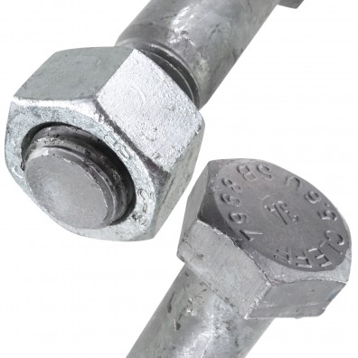 25 Sechskant-Passschrauben M20x100mm - DIN 7968 - 5.6 feuerverzinkt