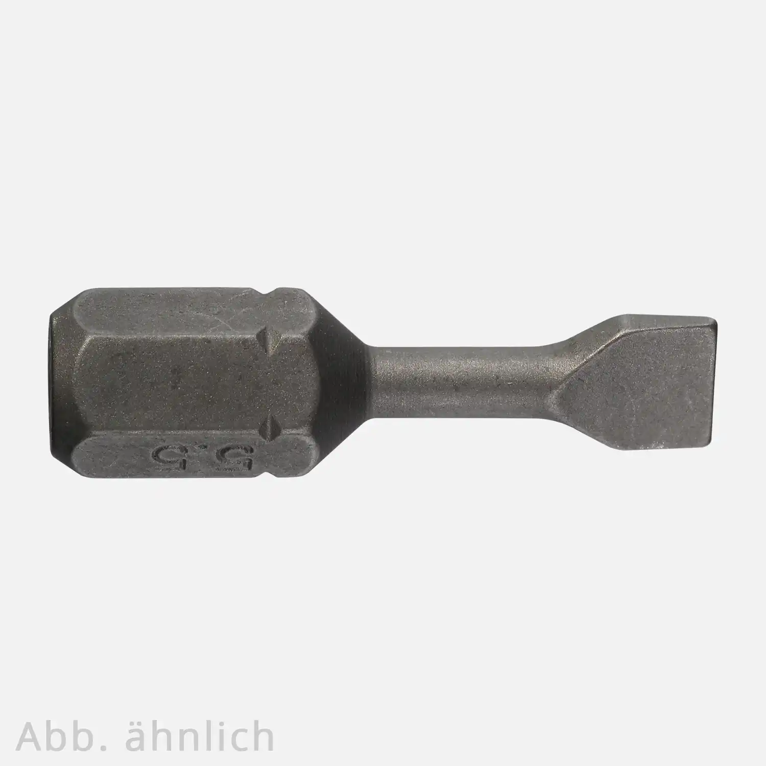 1 Torsion Schlitz Bit , SL 0,6 x 3,5 , 25 mm lang , C6,3 , gefräst