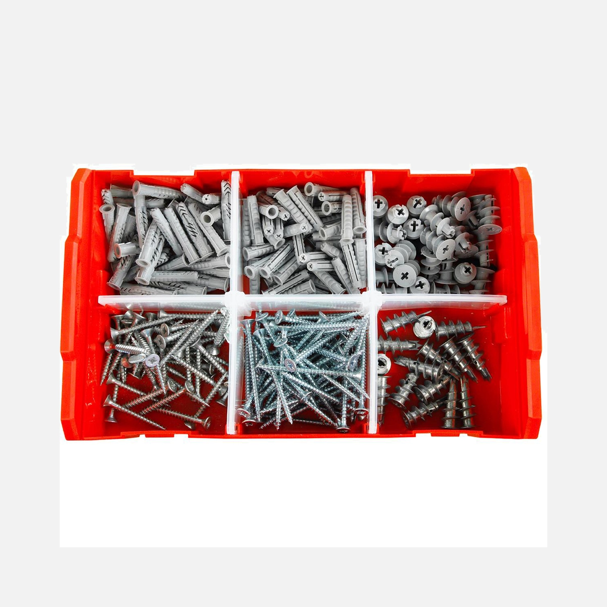 241 tlg. FISCHER FIXtainer - Hält-Alles-Box - Universal- und Gipskartondübel