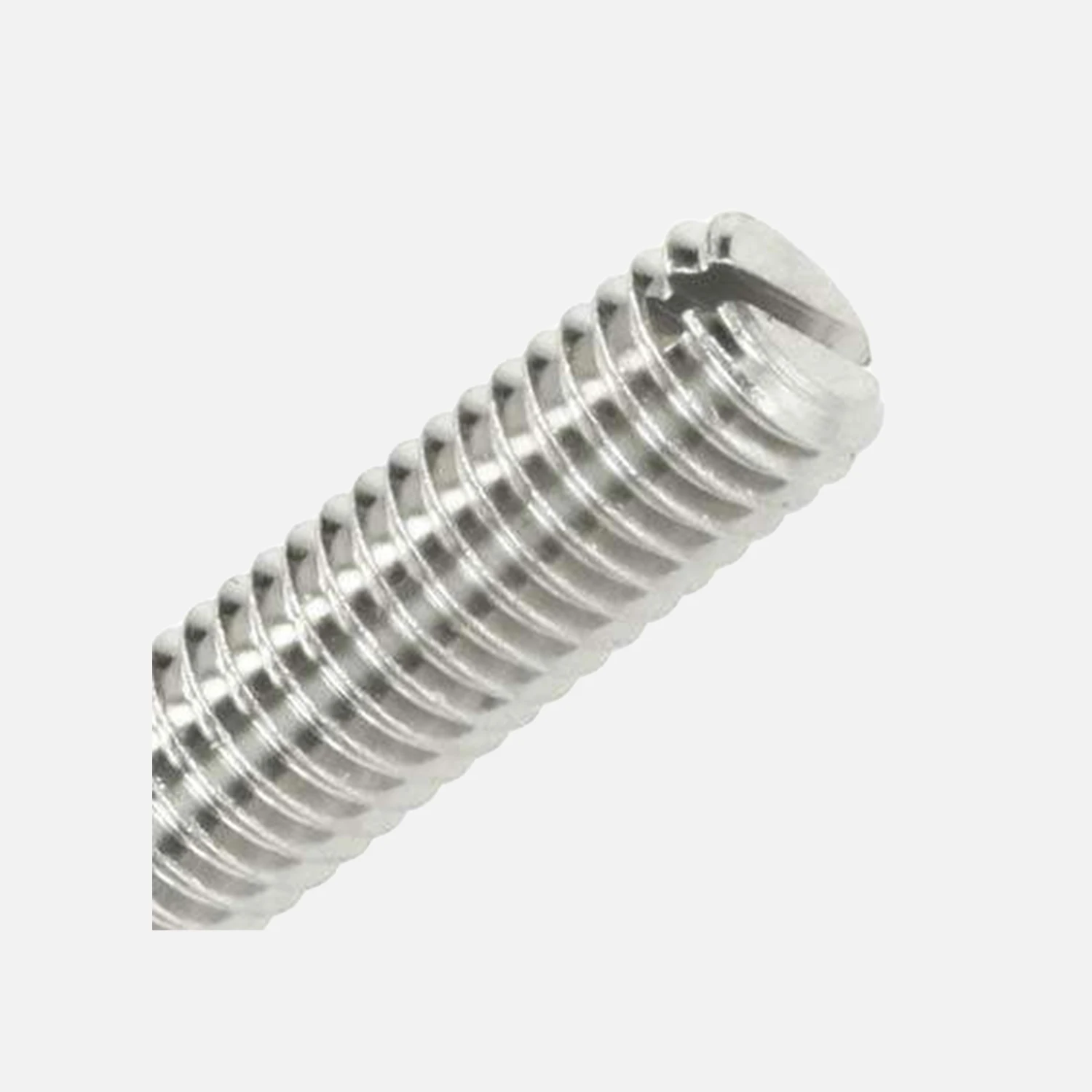 1 Gewindestift mit Schlitz und Spitze DIN 553 Edelstahl A4 M5x8