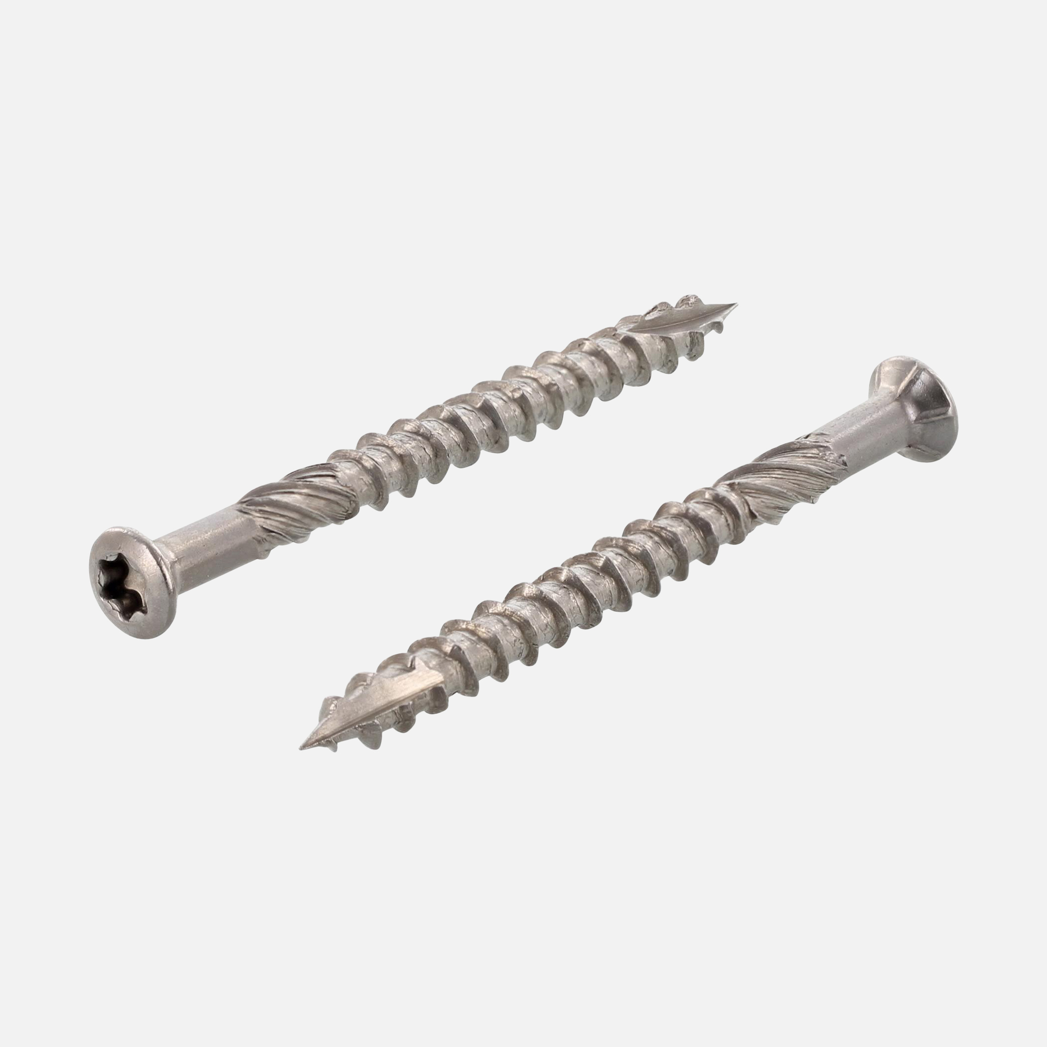 100 Terrassenschrauben 5x60mm - Edelstahl C1 - Linsensenkkopf mit Torx Antrieb