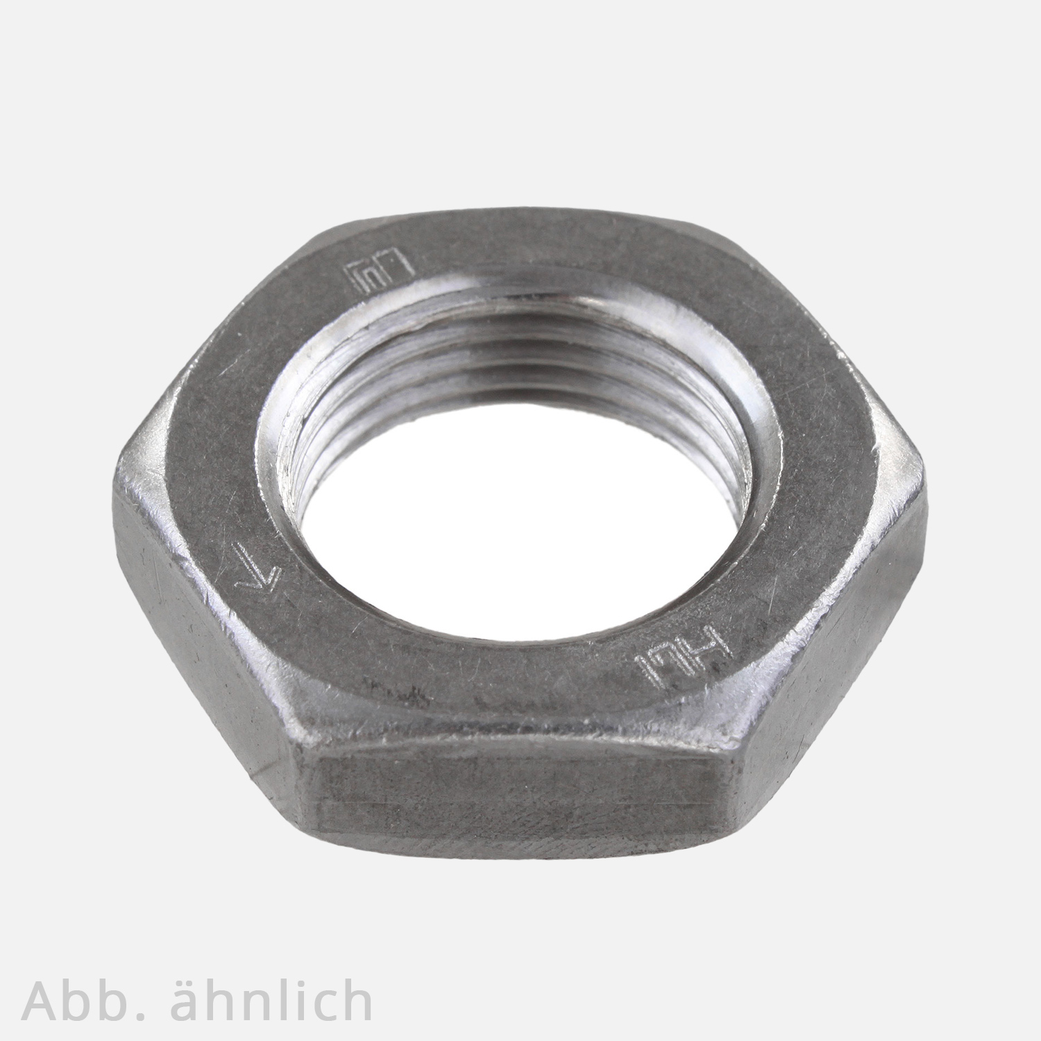 50 Sechskantmuttern M20 - Links-Fein 1,5mm - niedrige Form - Stahl 14H - DIN 936