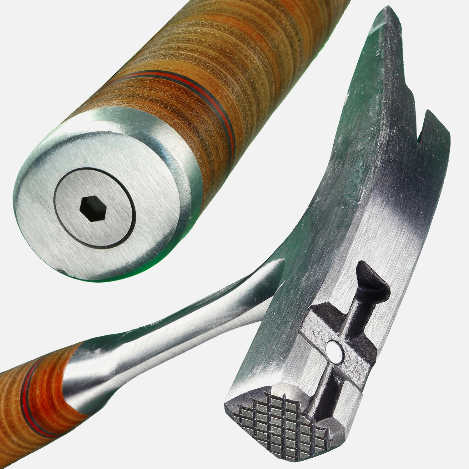 1 Picard Ganzstahl-Latthammer,Typ 790,mit gerauter Hammerbahn, Ledergriff,950 gr