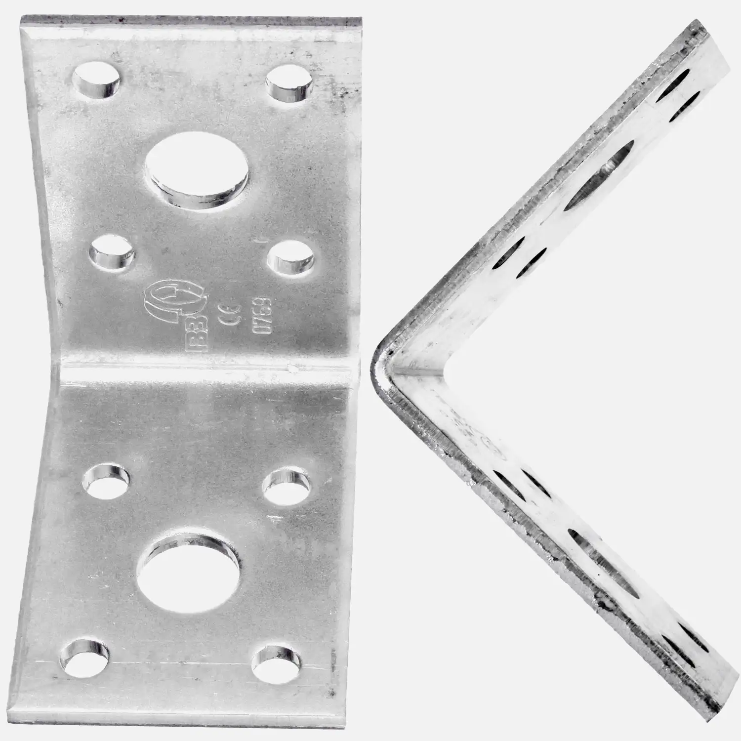 Schwerlast-Winkelverbinder | Sicke | verzinkt | kunststoffbeschichtet | schwarz