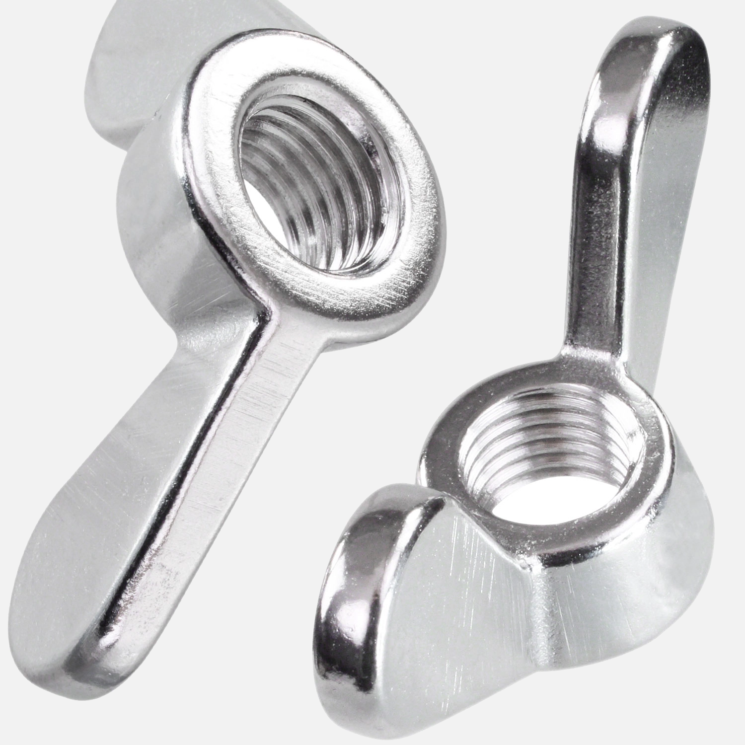 50 Flügelmuttern DIN 315 Edelstahl A2 M4