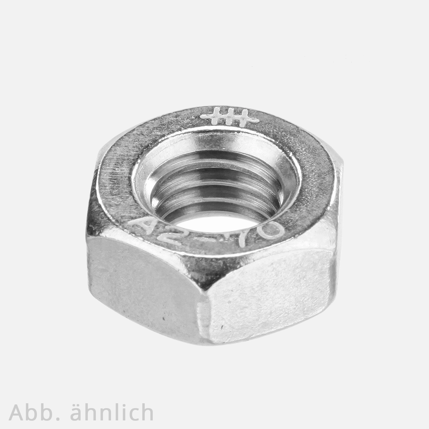 200 Sechskantmuttern M6 - mit Klemmteil - SW10 - Edelstahl A2