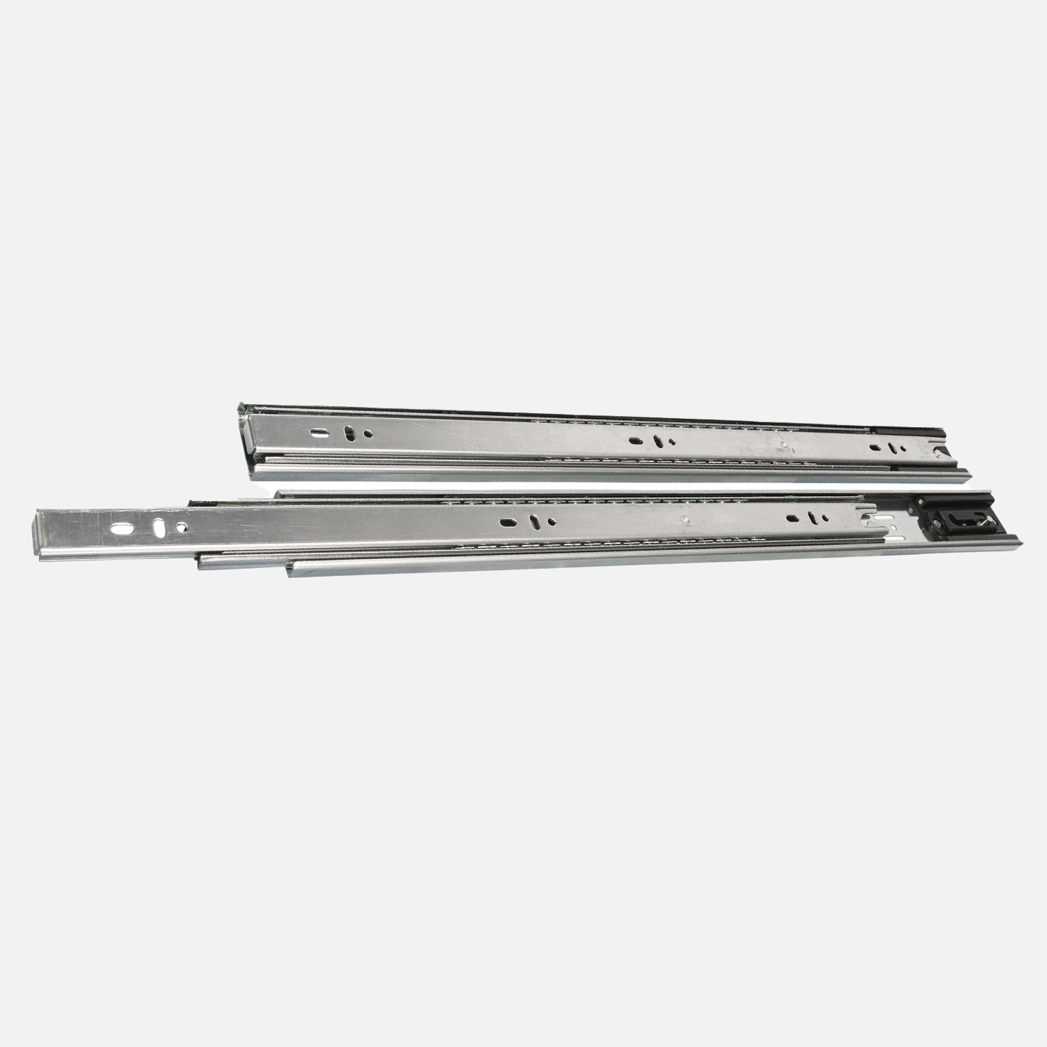 1 HSI Set Schubladenführungen - Kugel-Vollauszug mit Selbsteinzug 40kg - 500mm