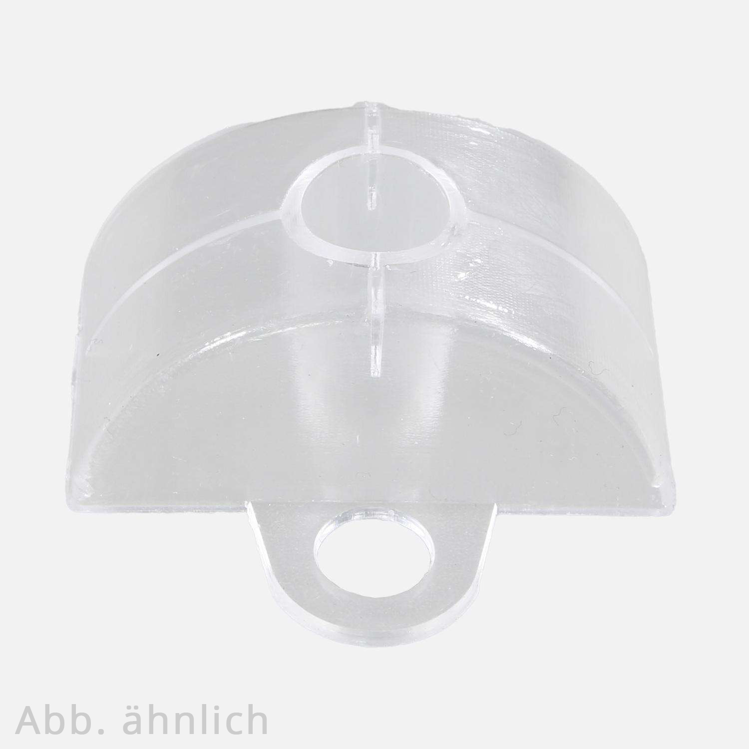 100 Abstandshalter für Lichtplatten, 76/18 Sinusprofil/Welle, Kunststoff klar