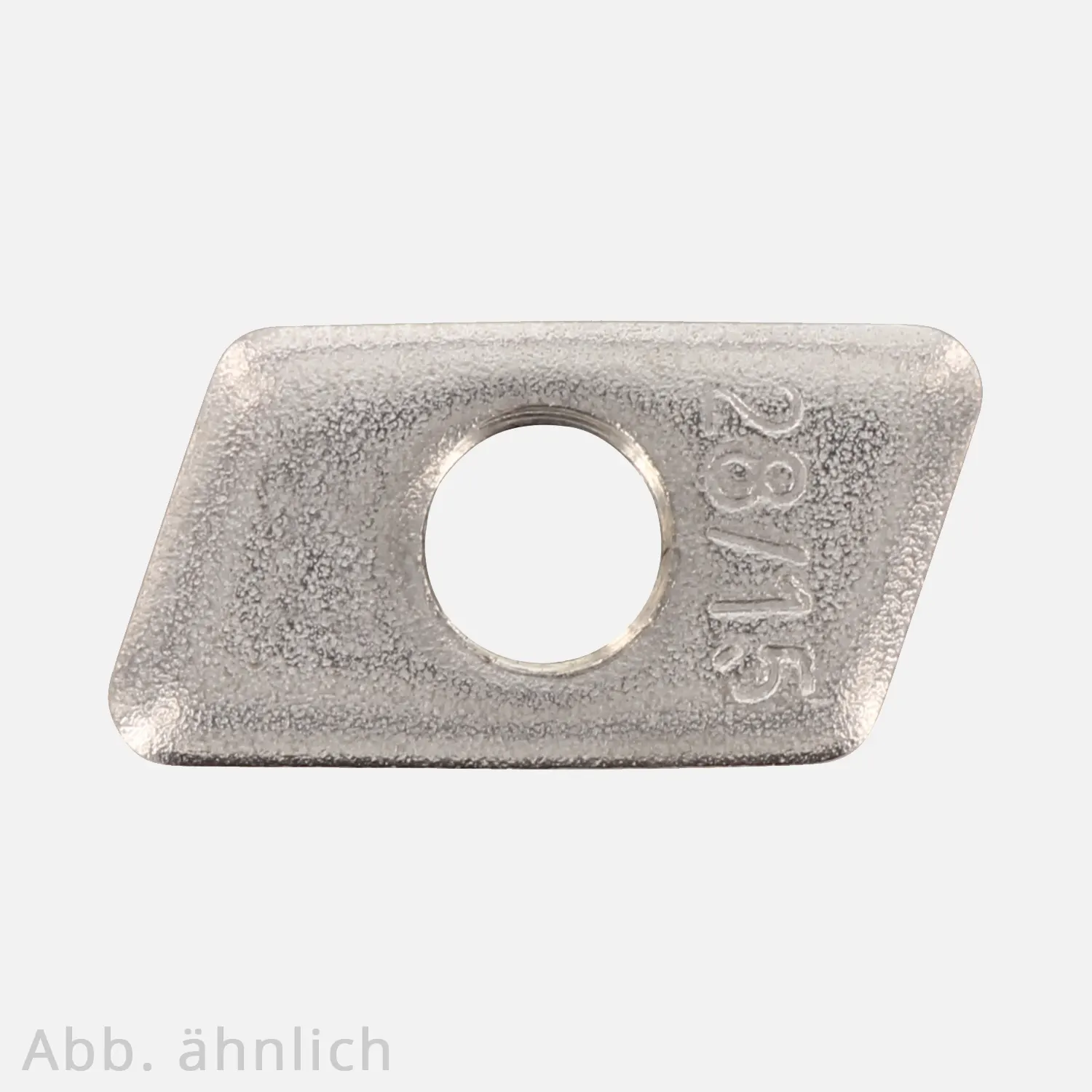 200 Gewindeplatte, Hammerkopf Gleitmutter, Typ 28/15 , M8  Edelstahl A2 