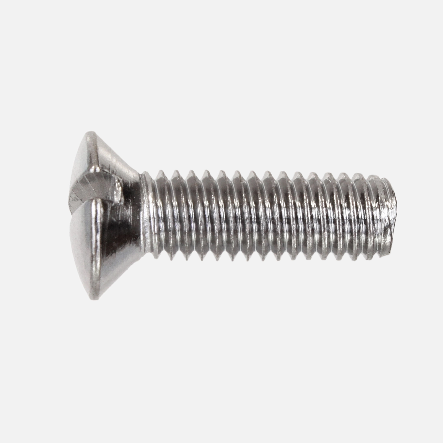 200 Linsensenkschrauben M6x50 mm DIN 964 mit Schlitz Messing verchromt