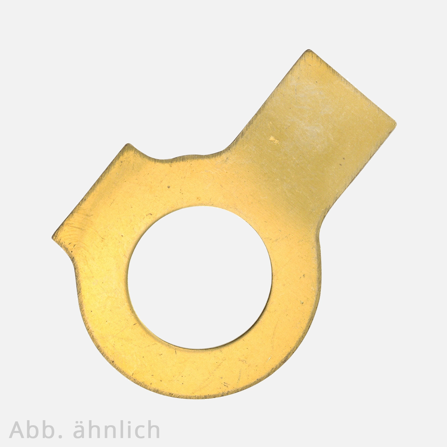 25 Scheiben mit 2 Lappen für M24 - DIN 463 - Messing