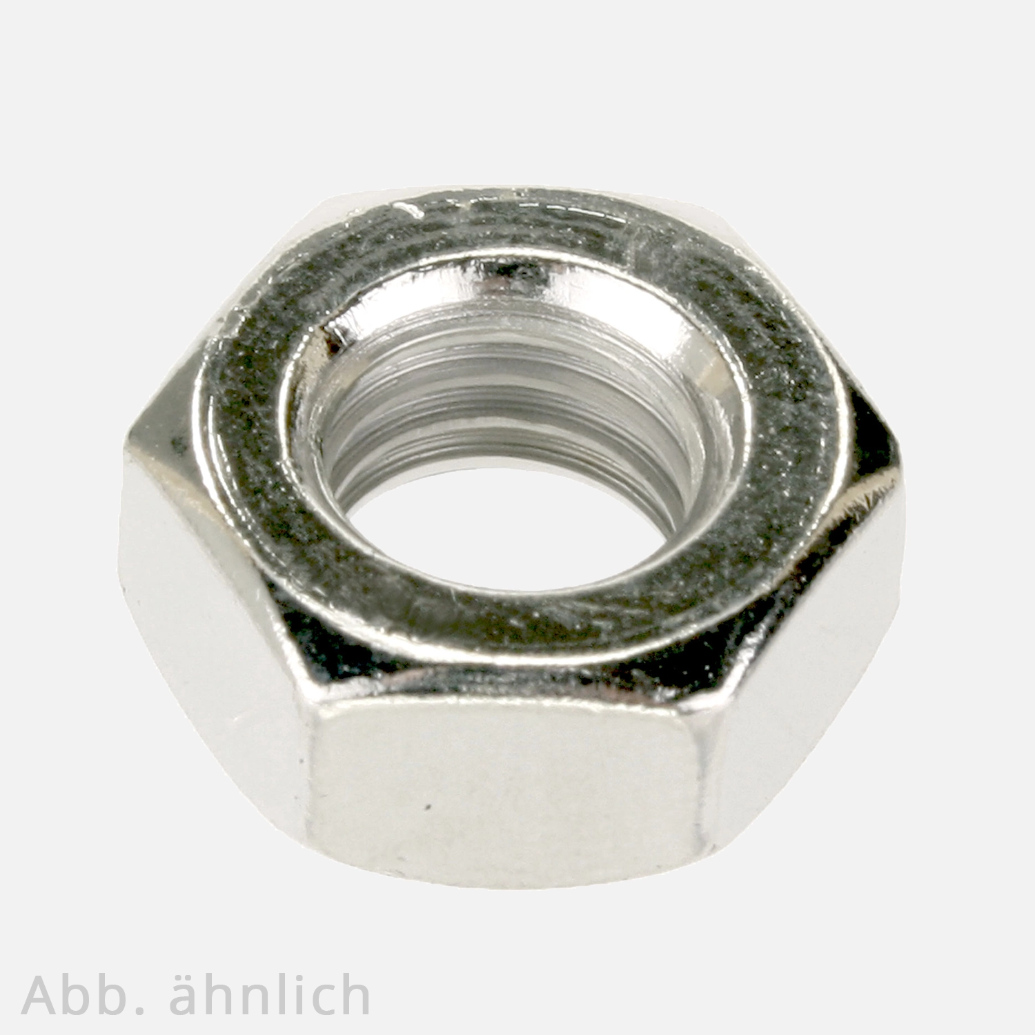 1 Sechskantmutter M27 - Feingewinde 1,5mm - niedrige Form - A2 - DIN 936