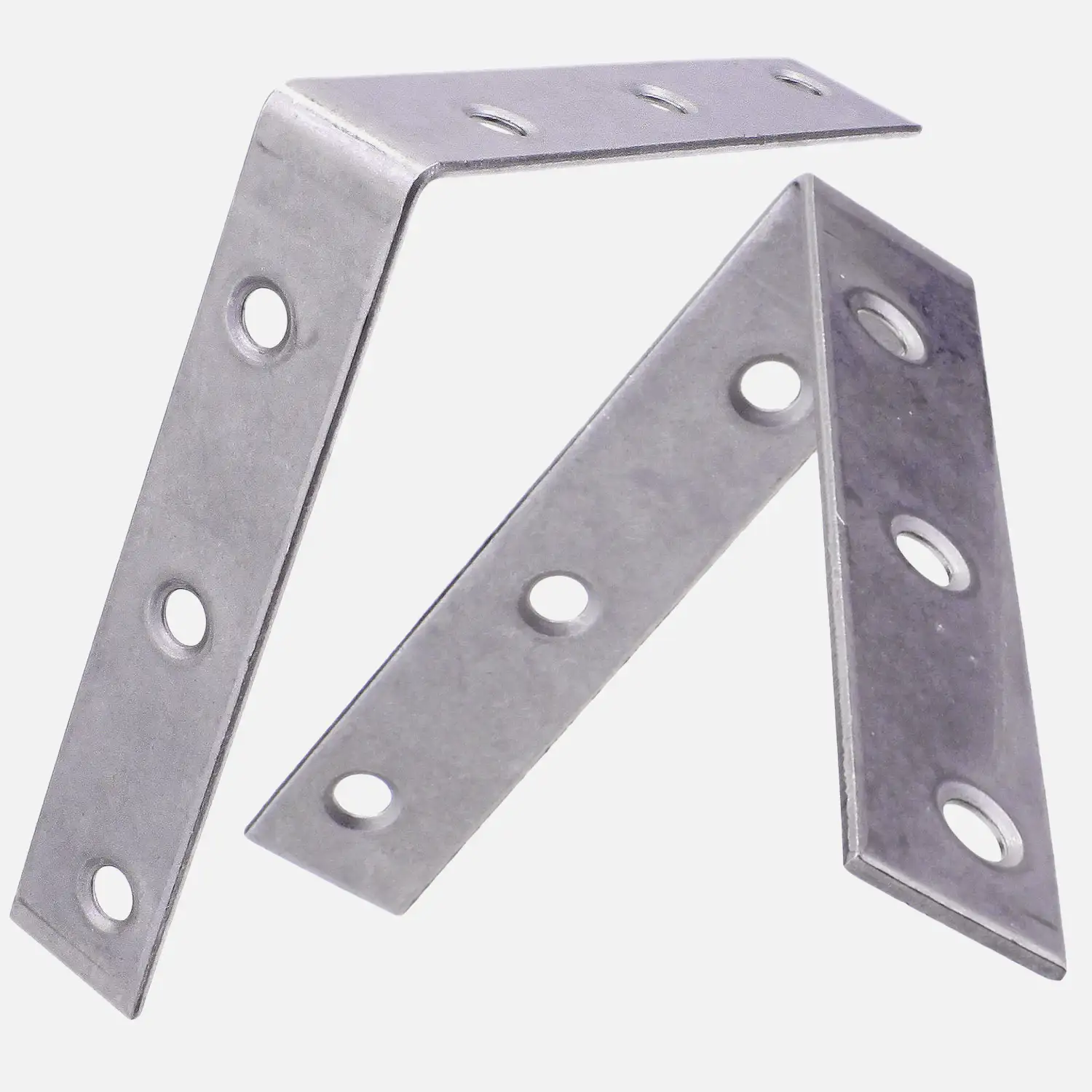 20 Stuhlwinkel Edelstahl 75x75x17,5x2