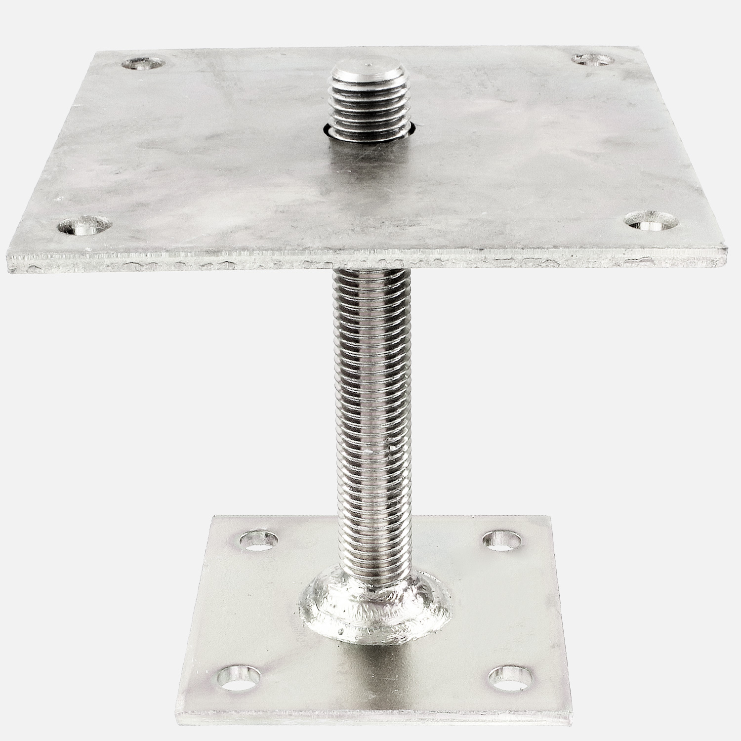 1 I-Pfostenträger, dickschichtpassiviert, aufdübelbar - höhenverstellbar, 150x150 mm