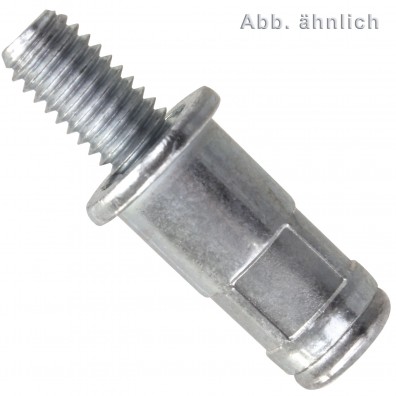 Blindnietschraube | offen | Anschlußgewinde | verzinkt