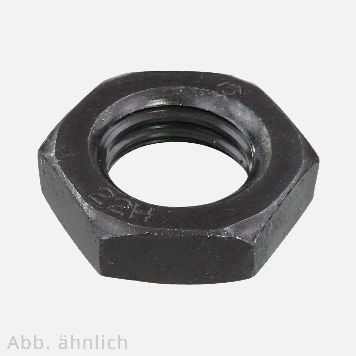 Sechskantmutter | DIN 936 | niedrige Form | SW | Stahl 22H