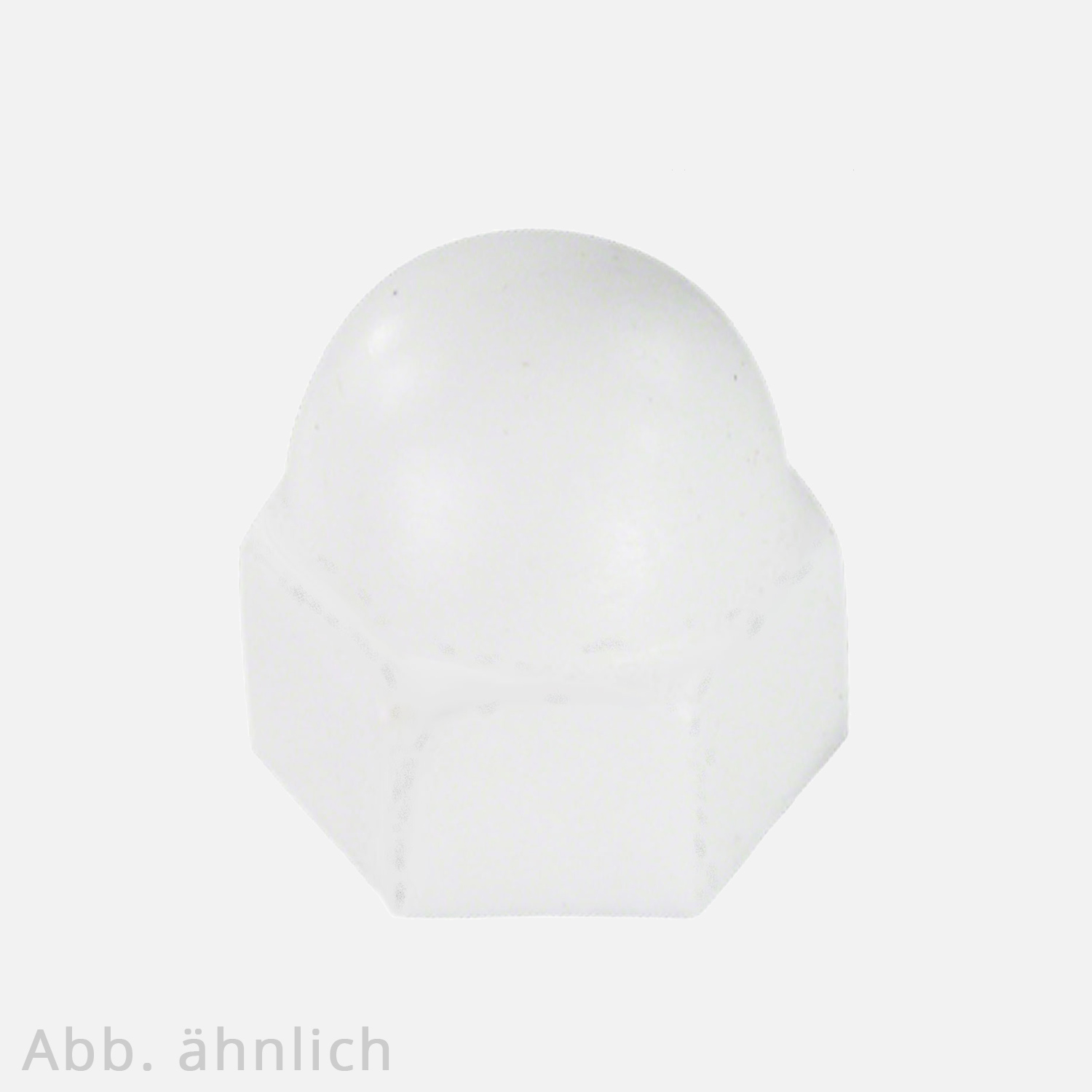 100 KORREX-Schutzkappen für M4 Sechskantmuttern - Kunststoff - weiß
