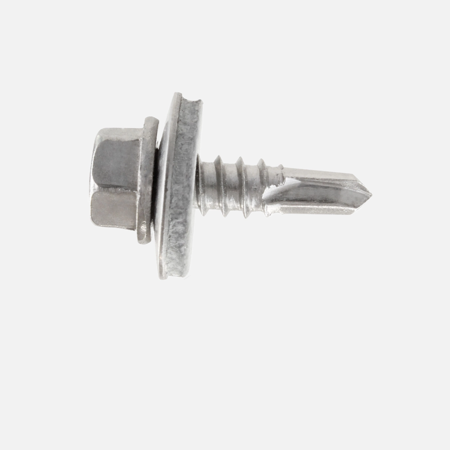 1 Bohrschraube Form K DIN 7504 Edelstahl A2 16mm Dichtscheibe 5,5x19 mm