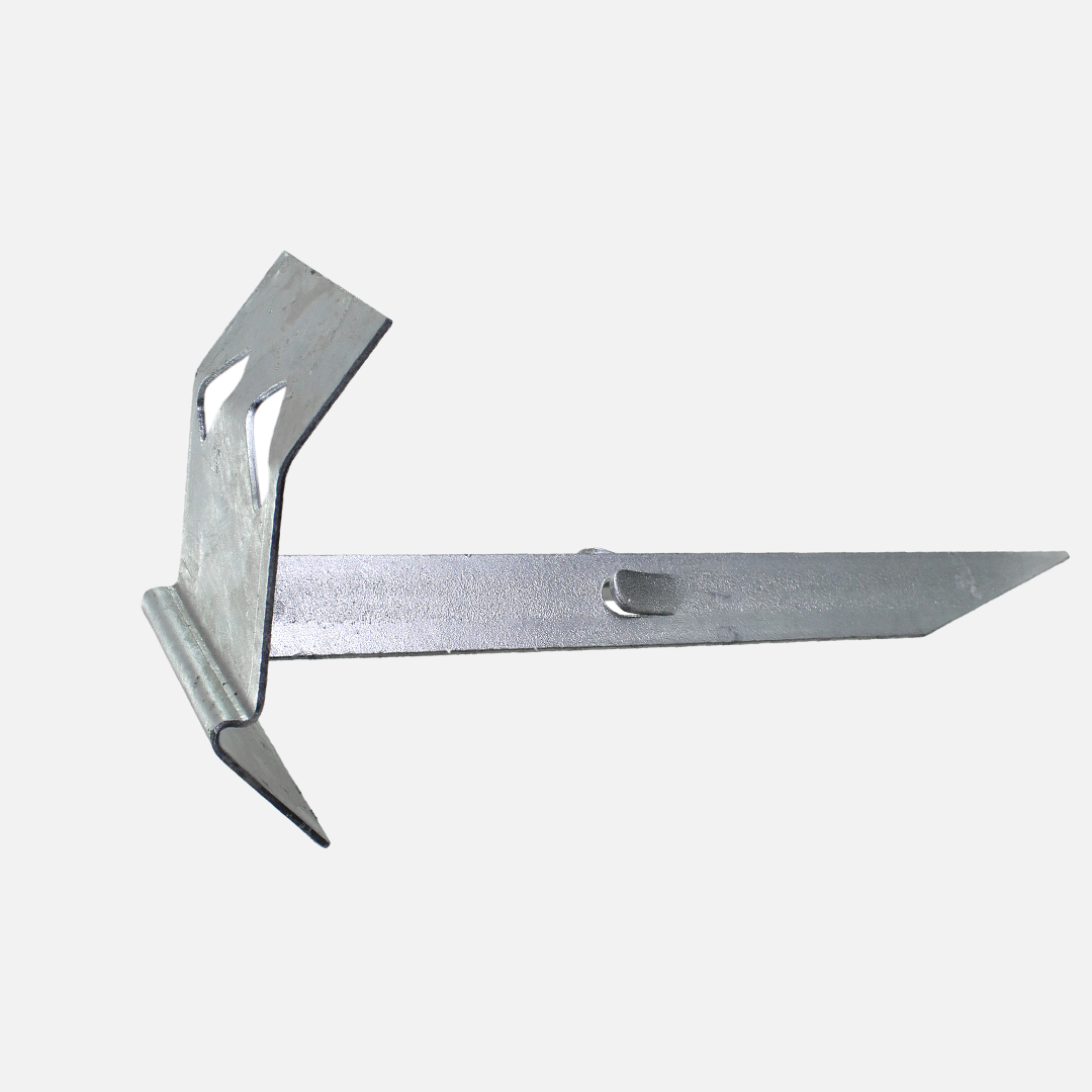 1 Alberts Auflaufstütze zum Einschlagen - 47x125mm - feuerverzinkt - mit Erddorn