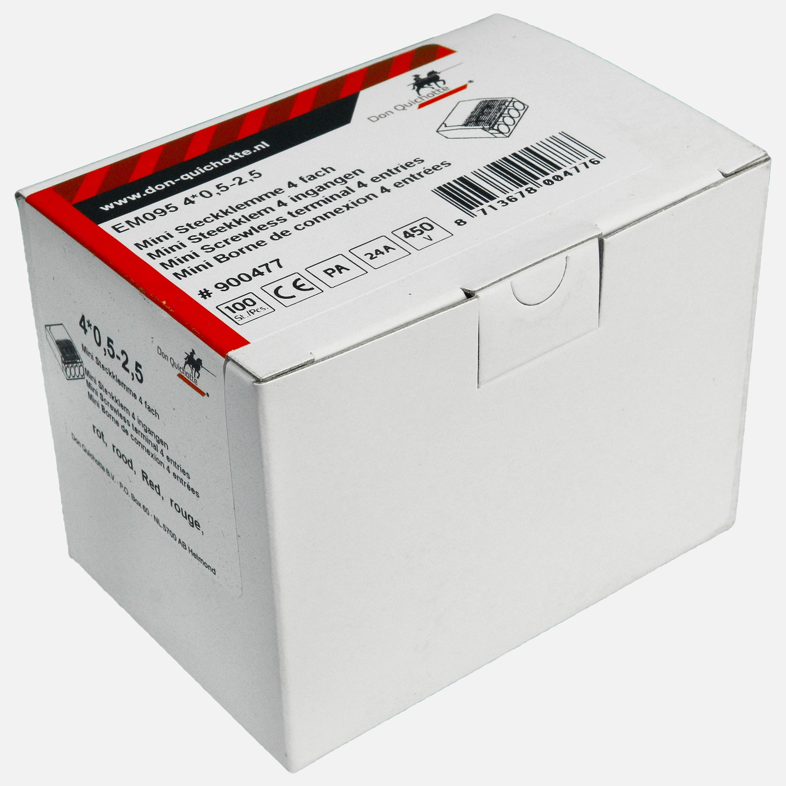 100 ViD Steckklemmen / Federzugklemmen - Polzahl: 4