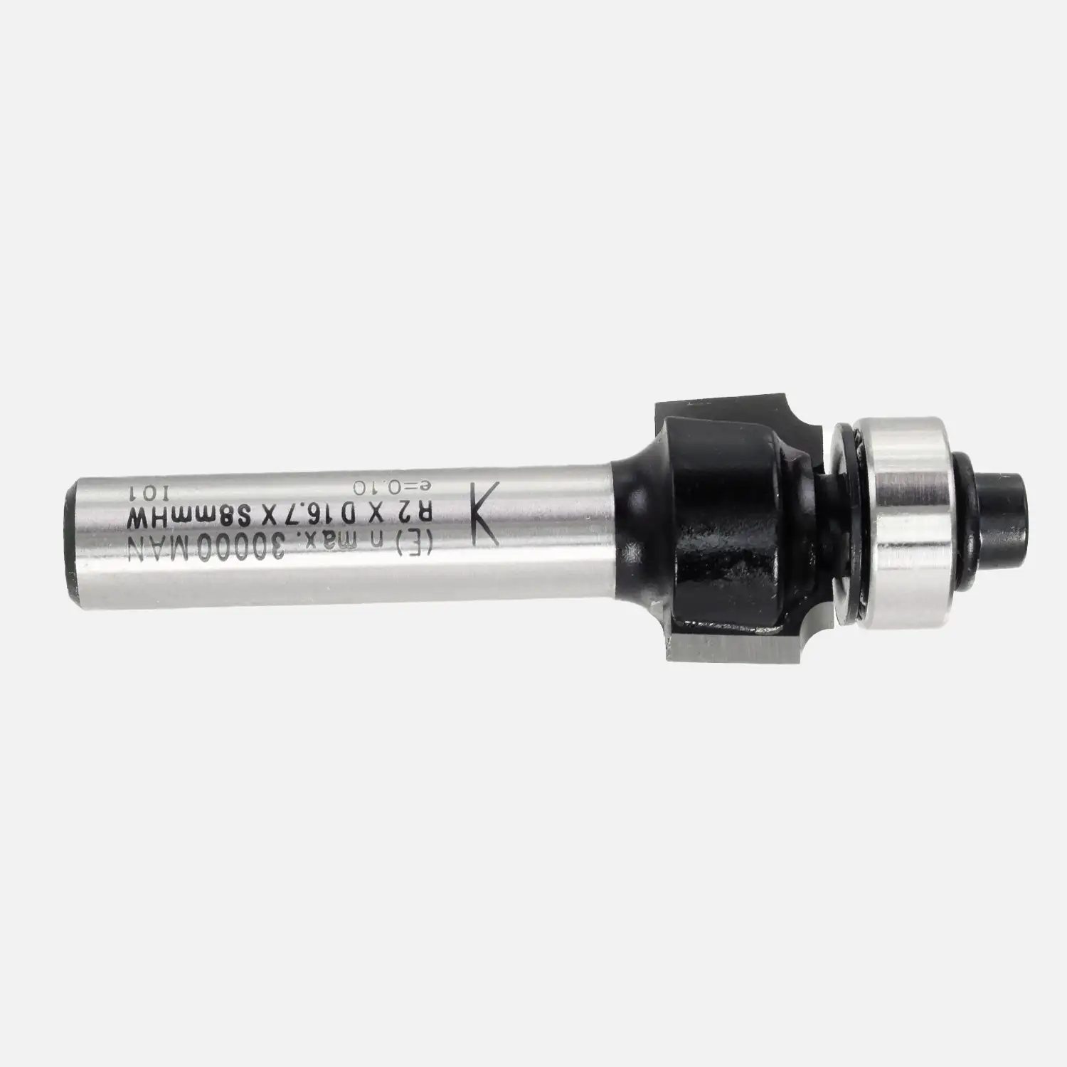 1 EDESSÖ Abrundfräser HW mit Kugellager - 2mm Radius, 16,7mm Ø, 8mm Schaft