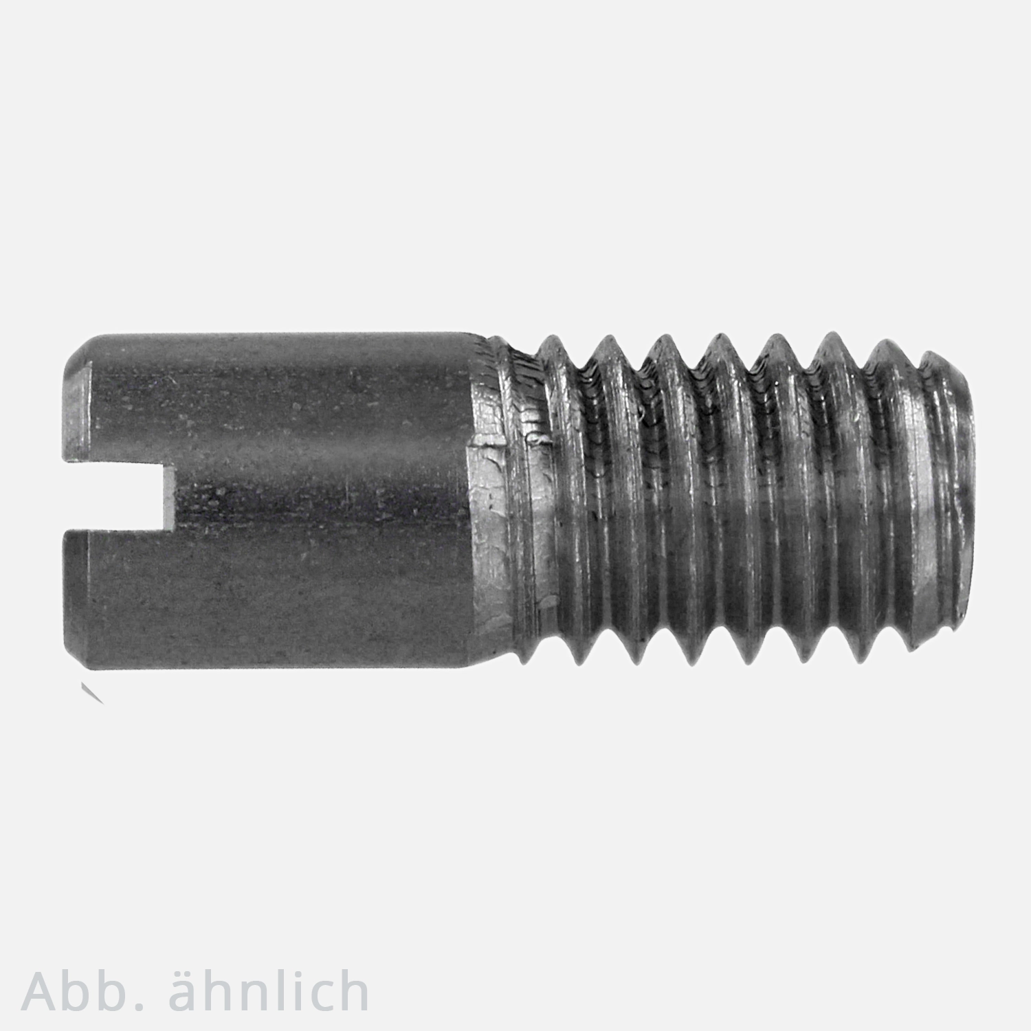 100 Gewindestifte M10x30 mm - DIN 427 - mit Schlitz / Kegelkuppe - Edelstahl A1
