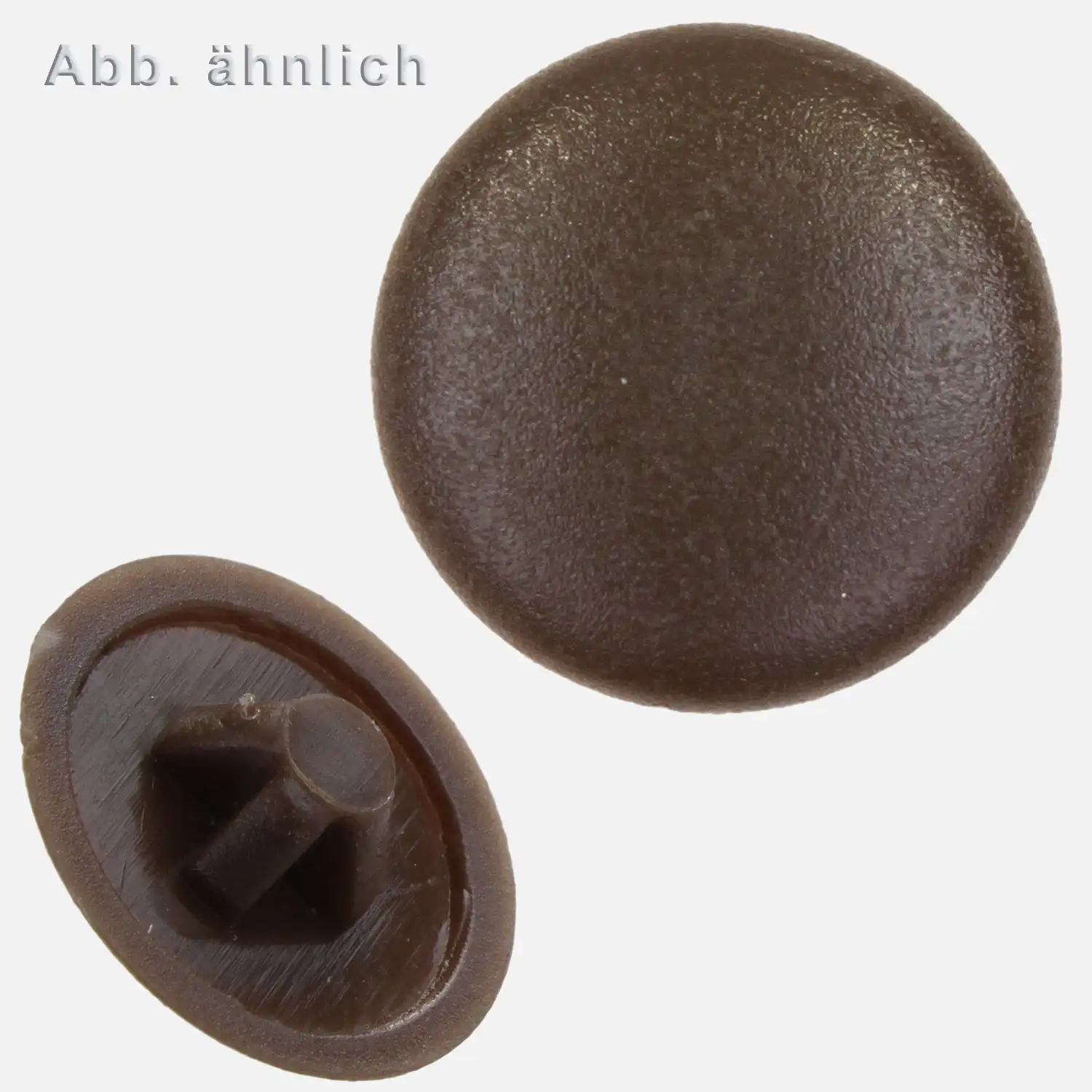 1000 Abdeckkappen für PZ 1 (Pozidriv) - Ø Kappen=8mm - dunkelbraun(RAL8014)