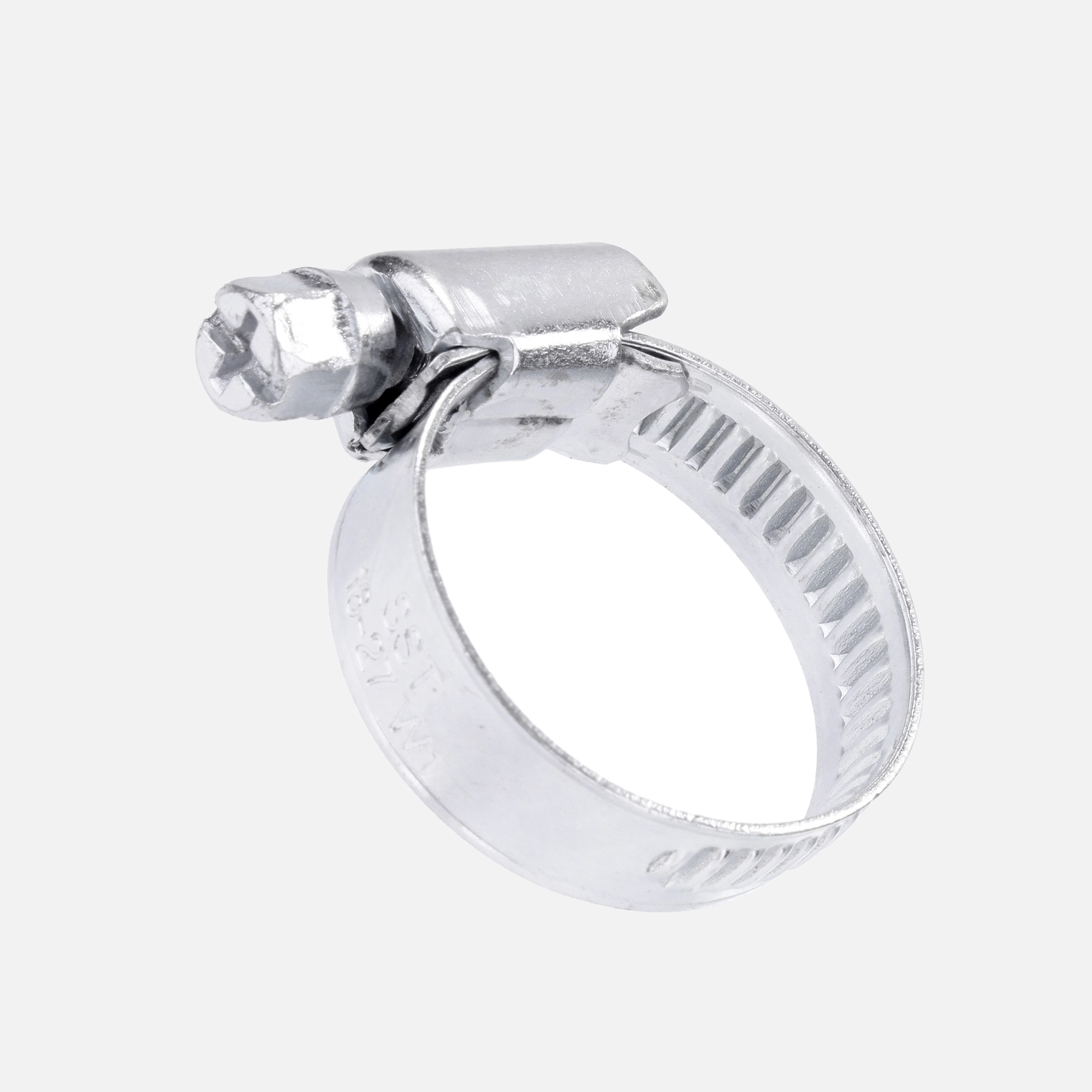 50 Schlauchschellen W1 DIN 3017 verzinkt Bandbr. 9 Kreuz/Sechskant 16-27 mm