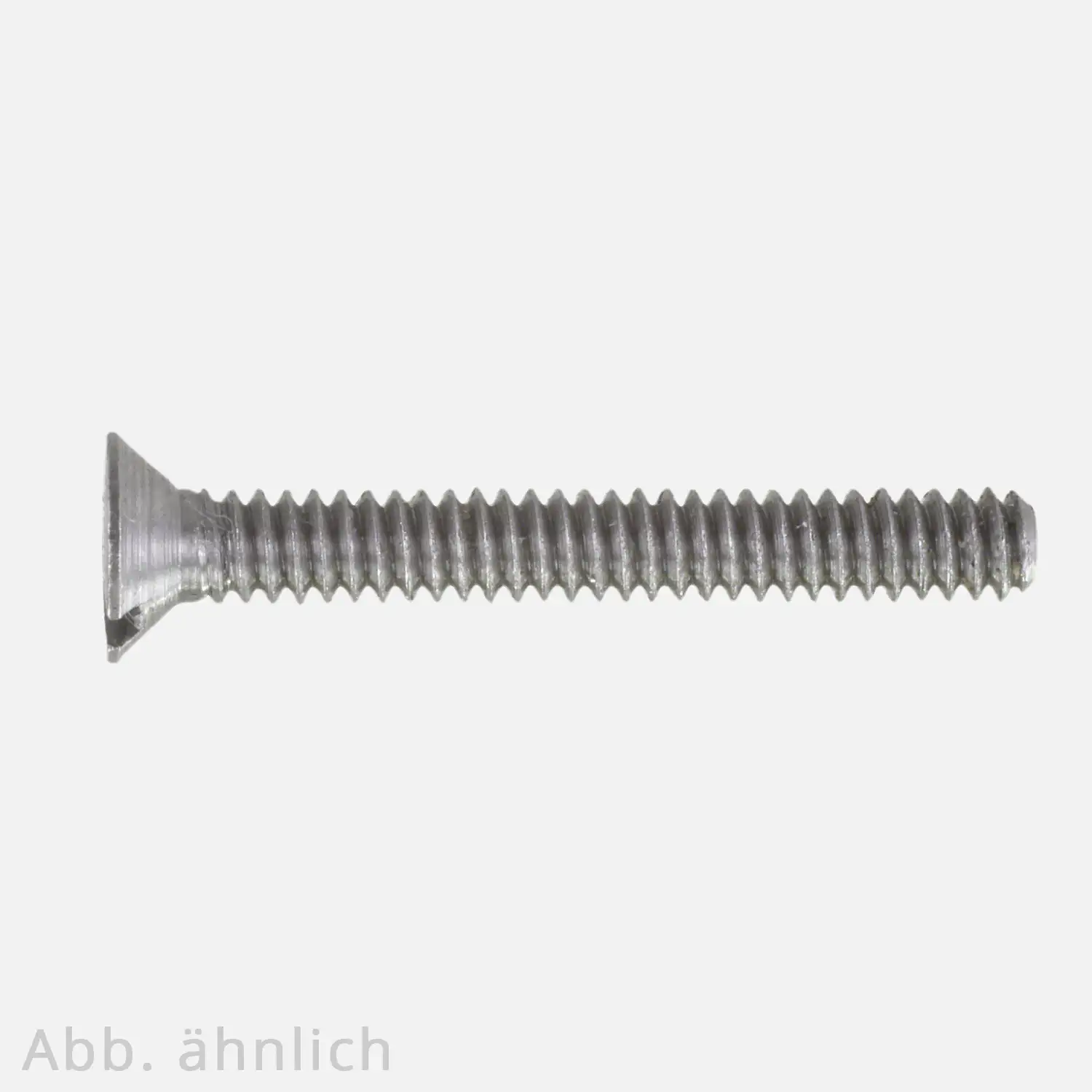 100 Senkschrauben M1,4x10 mm - DIN 963 - blank gedreht