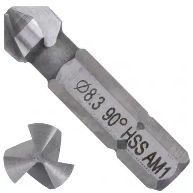 1 KEIL HSS Bit - Kegelsenker 90 Grad, 3-Schneiden 8,3mm