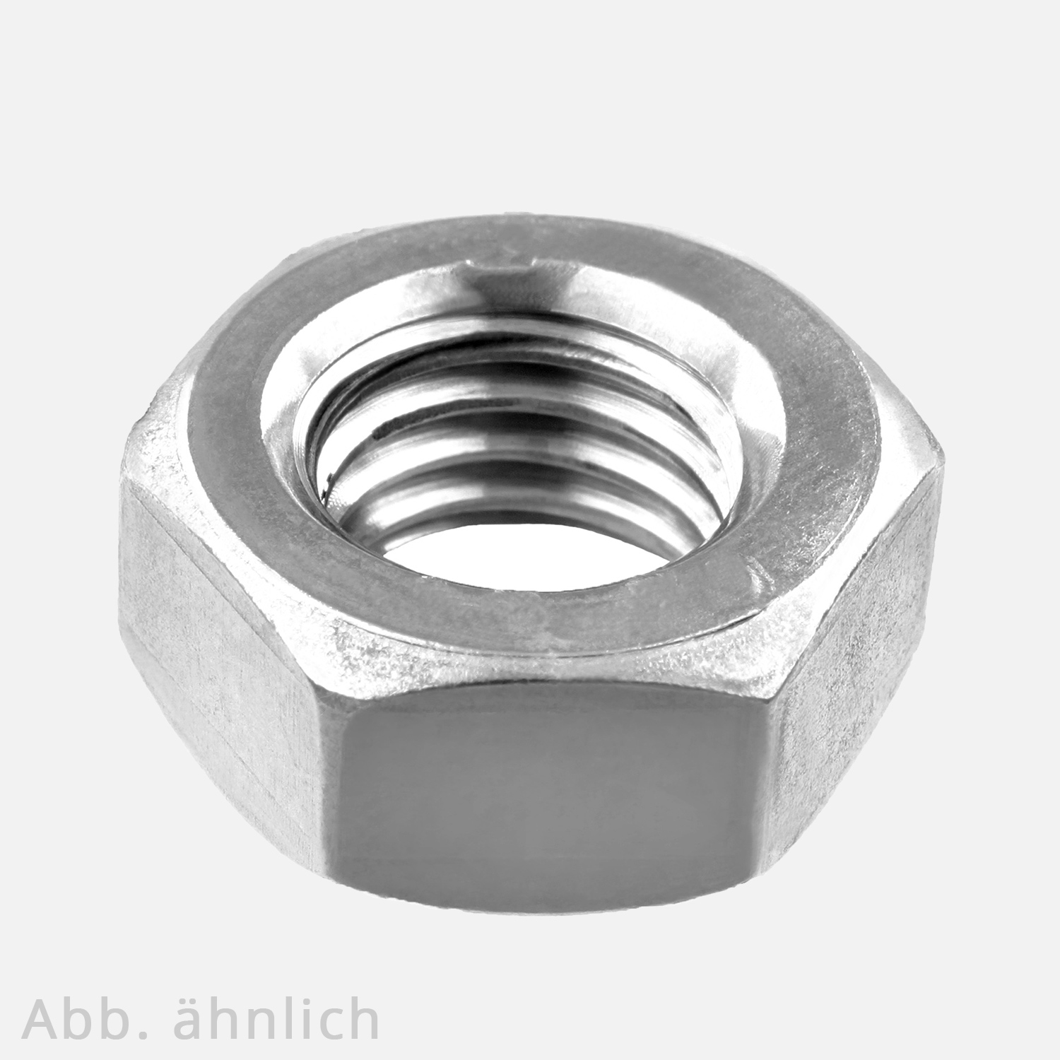 Sechskantmutter | DIN 934 | 1/4" | Whitworth-Regelgewinde | Automatenstahl 6 