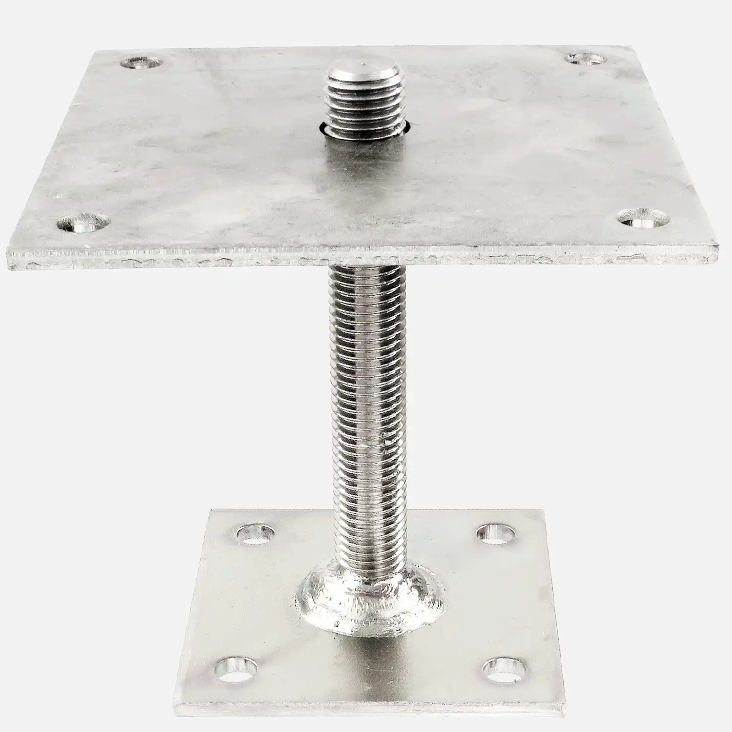 1 I-Pfostenträger, dickschichtpassiviert, aufdübelbar - höhenverstellbar, 150x150 mm