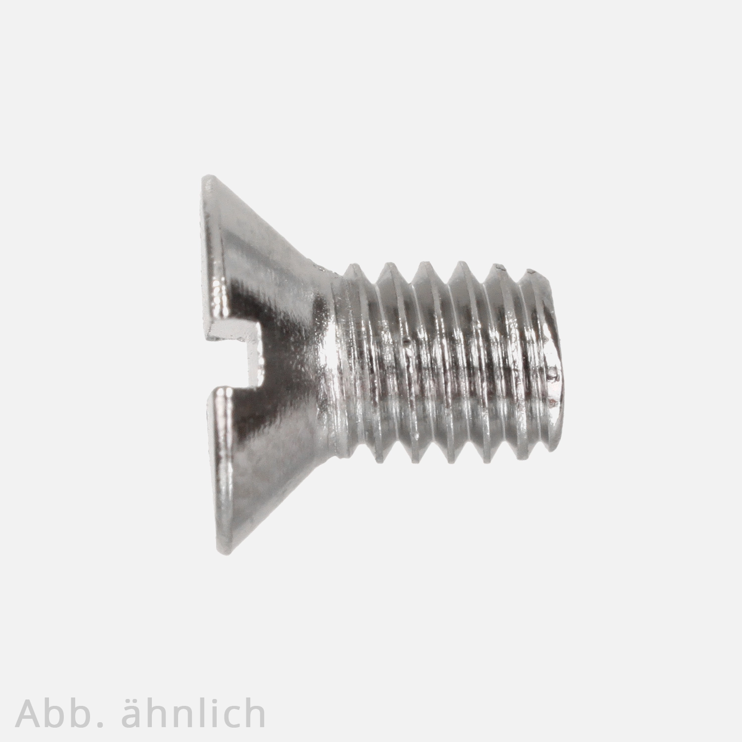 Senkschraube | DIN 963 | mit Schlitz | Messing | vernickelt
